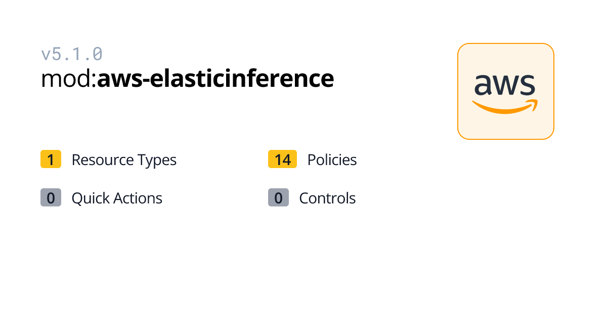 aws-elasticinference | AWS | Turbot Guardrails Hub