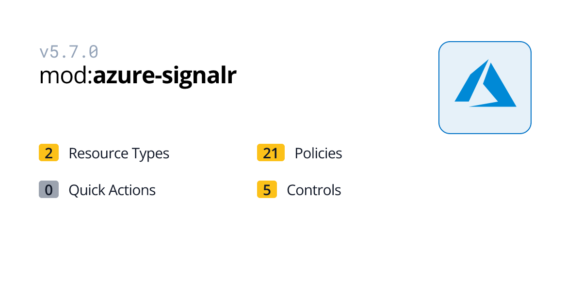 azure-signalr | Azure | Turbot Guardrails Hub