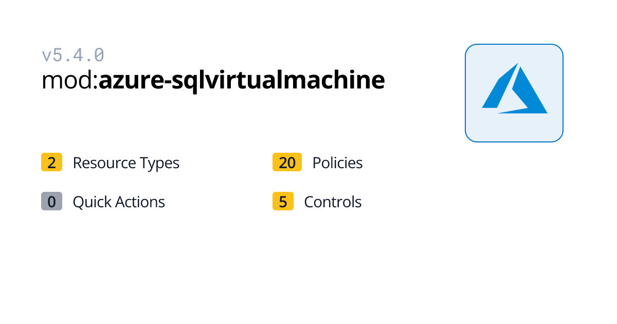 Control: Azure > SQL Virtual Machine Service > SQL Virtual Machine ...